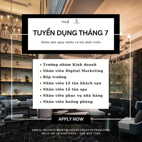 Tuyển Lễ Tân Khách Sạn Hà Nội