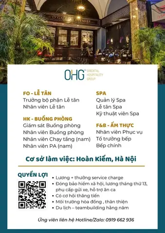Tuyển Quản Lý Khách Sạn Tại Hà Nội Tuyển Quản Lý Khách Sạn Tại Hà Nội