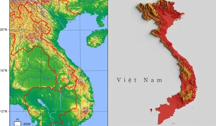 Bản Đồ Địa Hình Đồi Núi Việt Nam Bản Đồ Địa Hình Đồi Núi Việt Nam