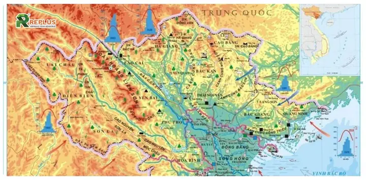 Bản Đồ Địa Hình Miền Bắc Bản Đồ Địa Hình Miền Bắc