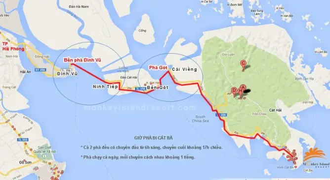Bản Đồ Du Lịch Cát Bà