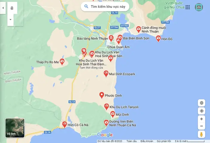 Bản Đồ Du Lịch Tỉnh Ninh Thuận Bản Đồ Du Lịch Tỉnh Ninh Thuận