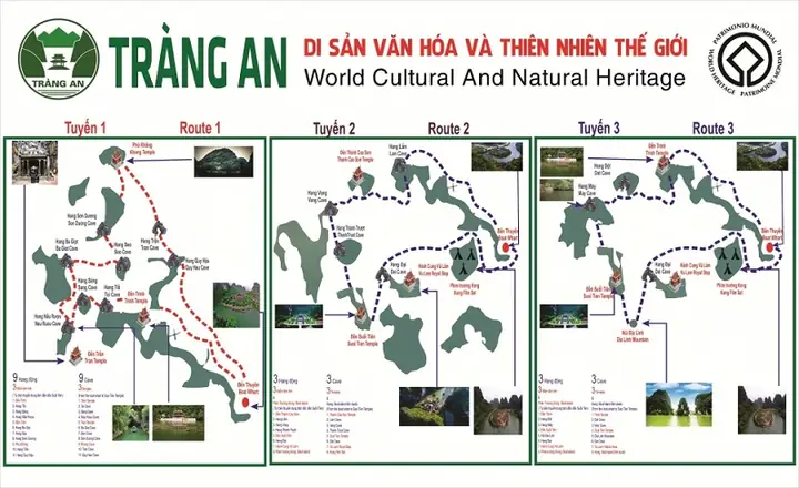 Bản Đồ Khu Du Lịch Tràng An Ninh Bình