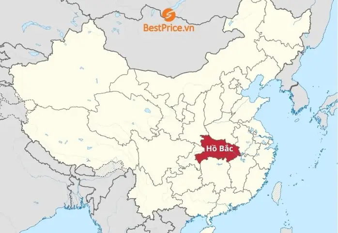Bản Đồ Tỉnh Hồ Bắc Trung Quốc Bản Đồ Tỉnh Hồ Bắc Trung Quốc