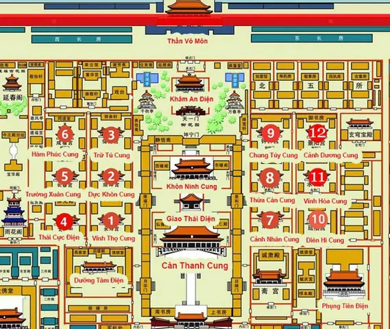 Bản Đồ Tử Cấm Thành Bắc Kinh Bản Đồ Tử Cấm Thành Bắc Kinh