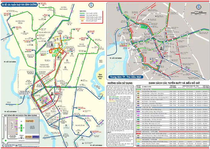 Bản Đồ Xe Bus Bình Dương Bản Đồ Xe Bus Bình Dương