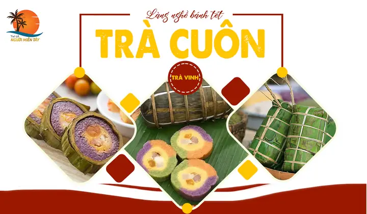 Bánh Tét Trà Cuôn Đặc Sản Trà Vinh Bánh Tét Trà Cuôn Đặc Sản Trà Vinh