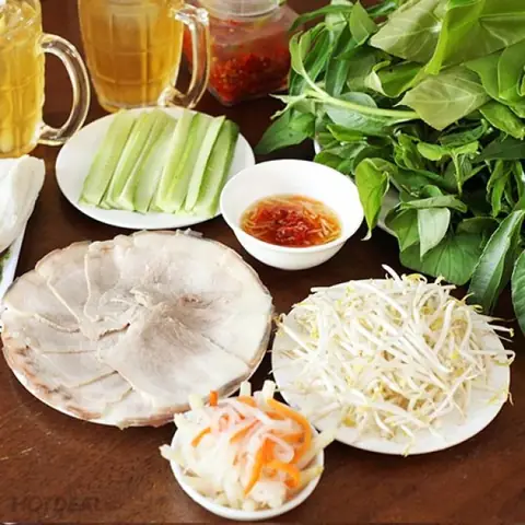 Bánh Tráng Phơi Sương Thịt Luộc