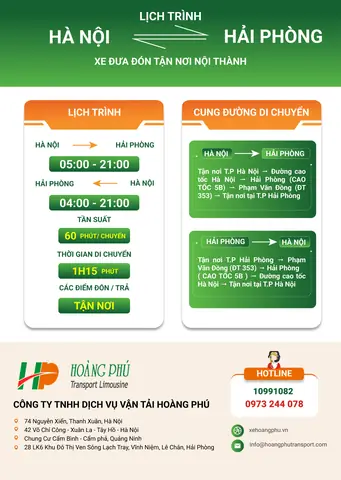Bắt Xe Từ Hà Nội Về Hải Phòng Bắt Xe Từ Hà Nội Về Hải Phòng