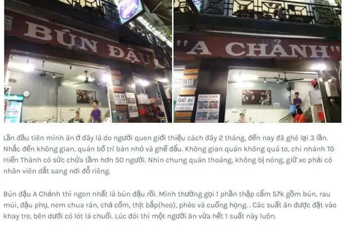 Bún Đậu A Chảnh Quận 7 Bún Đậu A Chảnh Quận 7