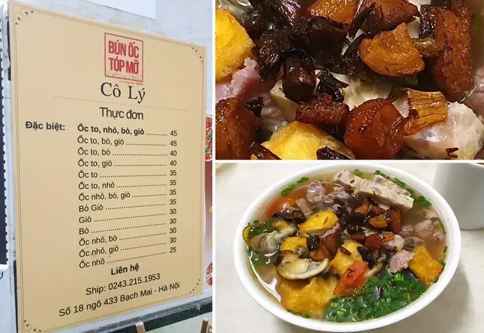Bún Ốc Tóp Mỡ Bạch Mai