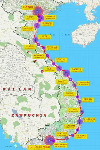 Các Ga Tàu Từ Bắc Vào Nam Các Ga Tàu Từ Bắc Vào Nam