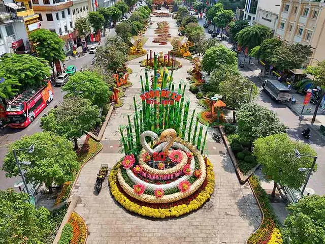 Đường Hoa Nguyễn Huệ Quận 1 Đường Hoa Nguyễn Huệ Quận 1