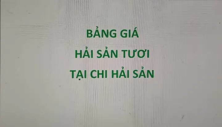 Giá Hải Sản Chợ Bình Điền Hôm Nay