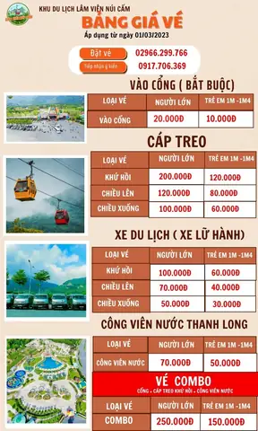 Giá Vé Cáp Treo Núi Cấm An Giang Giá Vé Cáp Treo Núi Cấm An Giang