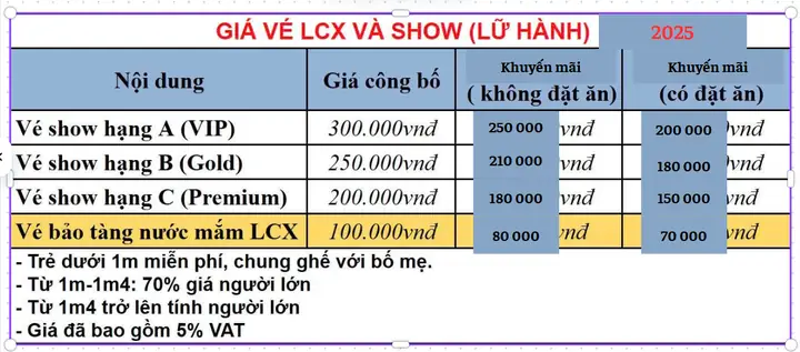 Giá Vé Làng Chài Xưa Mũi Né Giá Vé Làng Chài Xưa Mũi Né