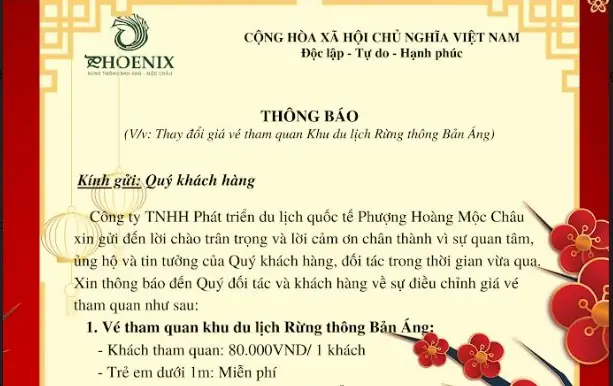 Giá Vé Rừng Thông Bản Áng Giá Vé Rừng Thông Bản Áng