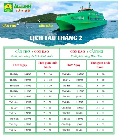 Giá Vé Tàu Cao Tốc Cần Thơ Đi Côn Đảo