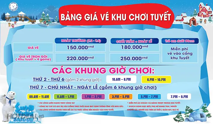 Giá Vé Trượt Tuyết Quận 2