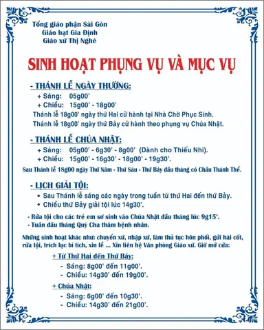 Giờ Lễ Phục Sinh Nhà Thờ Thị Nghè Giờ Lễ Phục Sinh Nhà Thờ Thị Nghè