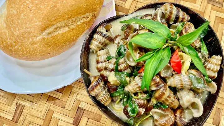 Hình Ảnh Ốc Len Xào Dừa