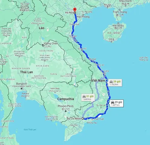 Khoảng Cách Từ Hà Nội Đến Tp Hcm Khoảng Cách Từ Hà Nội Đến Tp Hcm
