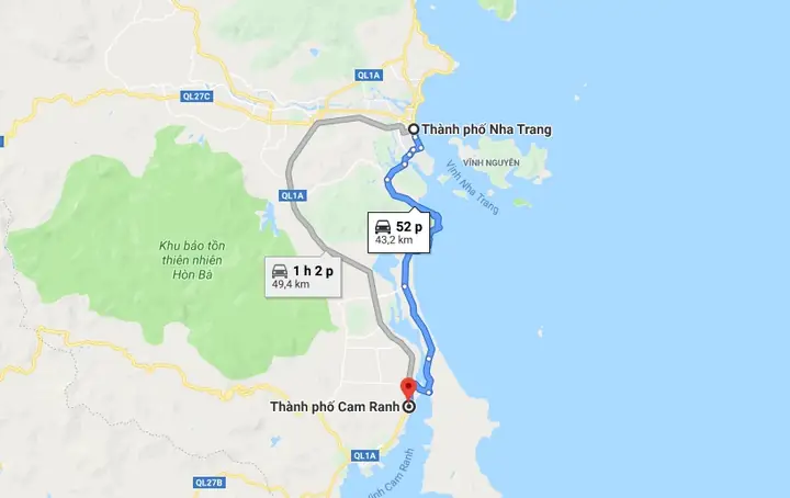 Khoảng Cách Từ Nha Trang Đến Cam Ranh Khoảng Cách Từ Nha Trang Đến Cam Ranh