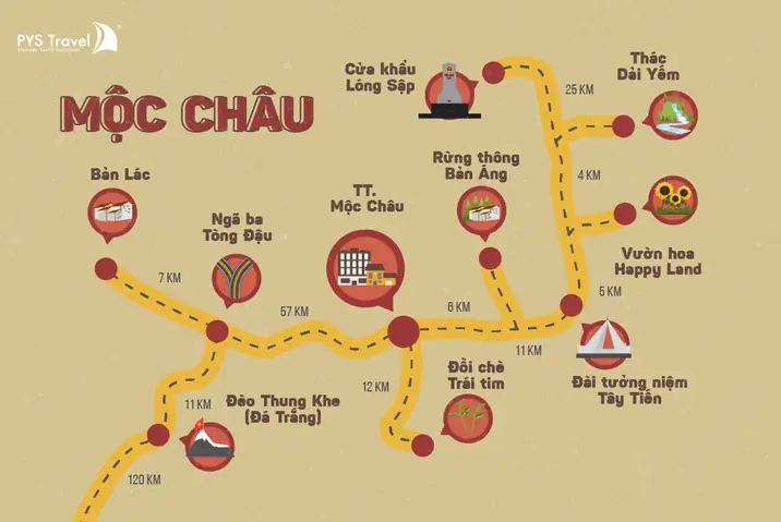 Lịch Trình Mộc Châu 2 Ngày 1 Đêm Lịch Trình Mộc Châu 2 Ngày 1 Đêm