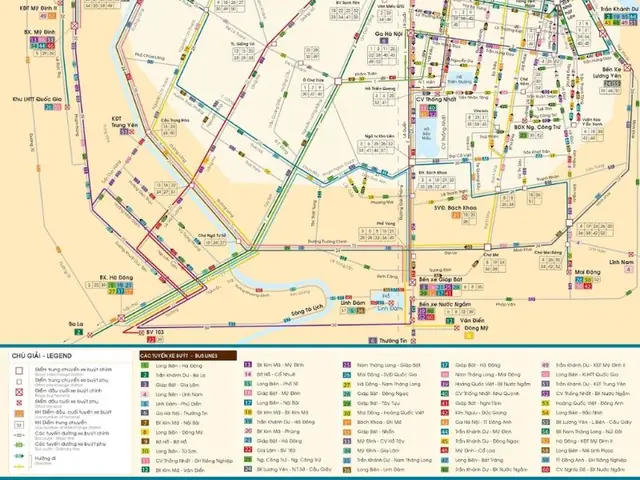 Lộ Trình Các Tuyến Xe Buýt Hà Nội