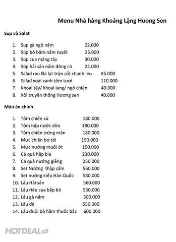 Nhà Hàng Khoảng Lặng Hương Sen Nhà Hàng Khoảng Lặng Hương Sen