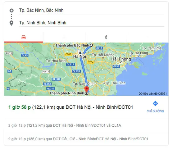 Ninh Bình Cách Bắc Ninh Bao Nhiêu Km