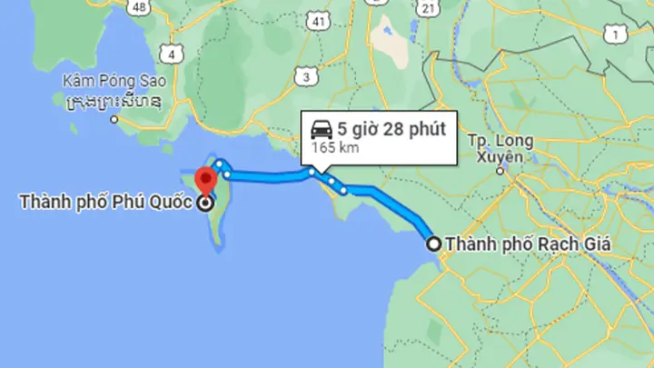 Phú Quốc Cách Rạch Giá Bao Xa