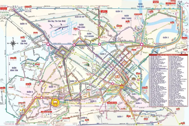 Sơ Đồ Các Tuyến Xe Buýt Tp Hồ Chí Minh