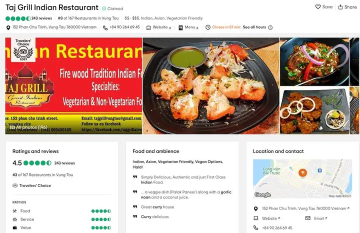 Taj Grill Indian Restaurant Vung Tau Taj Grill Indian Restaurant Vung Tau