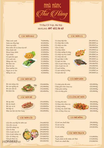 Thực Đơn Quán Bia Thu Hằng Thực Đơn Quán Bia Thu Hằng