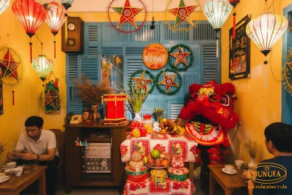 Trang Trí Trung Thu Quán Cafe Trang Trí Trung Thu Quán Cafe