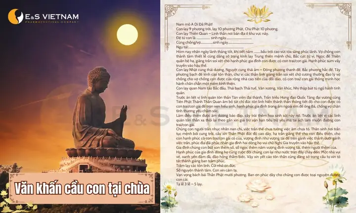 Văn Khấn Cầu Con Tại Chùa