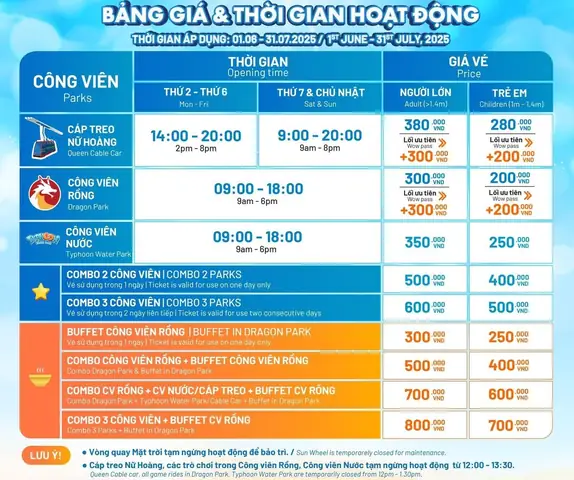Vé Vào Công Viên Rồng Hạ Long Vé Vào Công Viên Rồng Hạ Long