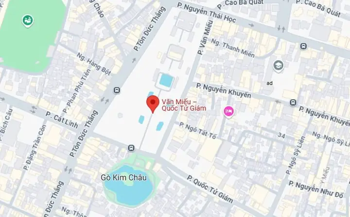 Vị Trí Địa Lý Của Văn Miếu Quốc Tử Giám Vị Trí Địa Lý Của Văn Miếu Quốc Tử Giám