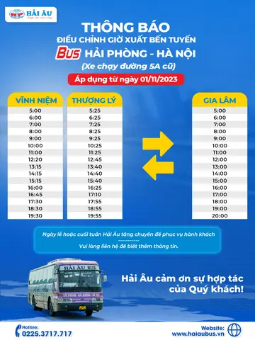 Xe Hải Âu Hải Phòng Hà Nội Giờ Chạy Xe Hải Âu Hải Phòng Hà Nội Giờ Chạy