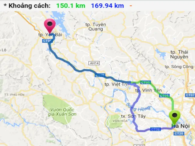 Yên Bái Cách Hà Nội Bao Nhiêu Km