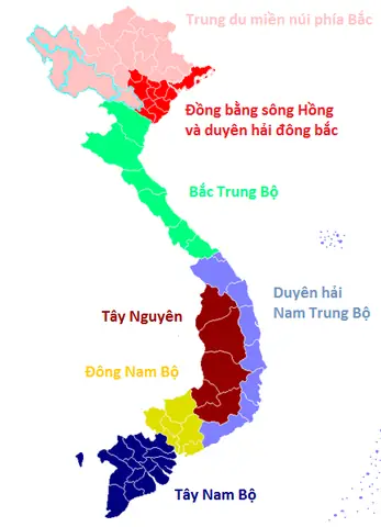 Bản Đồ 7 Vùng Du Lịch Việt Nam Bản Đồ 7 Vùng Du Lịch Việt Nam