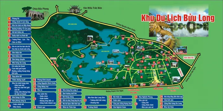 Bản Đồ Khu Du Lịch Bửu Long Bản Đồ Khu Du Lịch Bửu Long