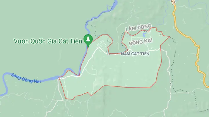 Bản Đồ Vườn Quốc Gia Nam Cát Tiên