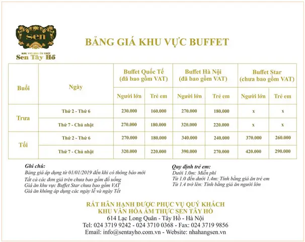 Giá Về Buffet Sen Tây Hồ 2022 Giá Về Buffet Sen Tây Hồ 2022