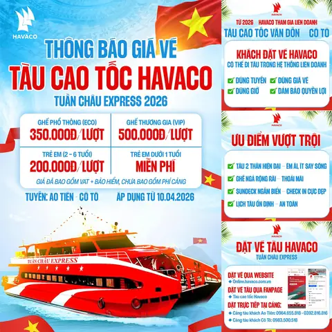 Giá Vé Tàu Đi Cô Tô Giá Vé Tàu Đi Cô Tô